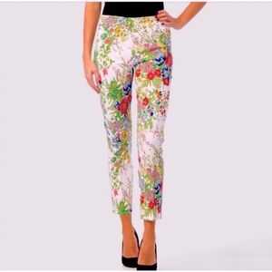 Slimming Colorful Floral Patterned Pants 6
